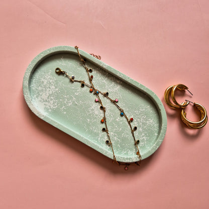 Urban Splattered Oval Tray